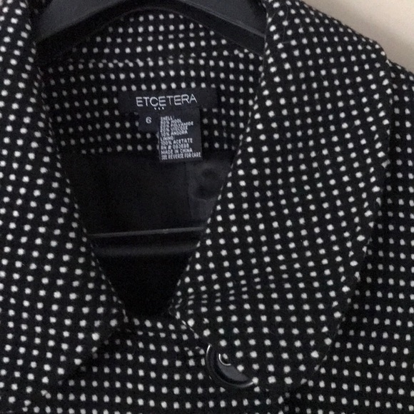 Etcetera wool cropped pea coat Sz 6 - Picture 2 of 8